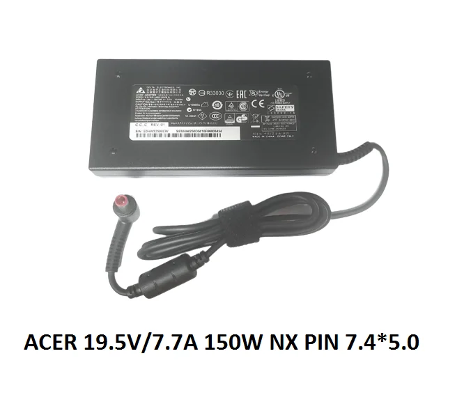 ACER LAPTOP CHARGER 150W 19V 7.7A GENUINE Original Adapter ( 7.4 MM ) ( 1 Yr Warranty )