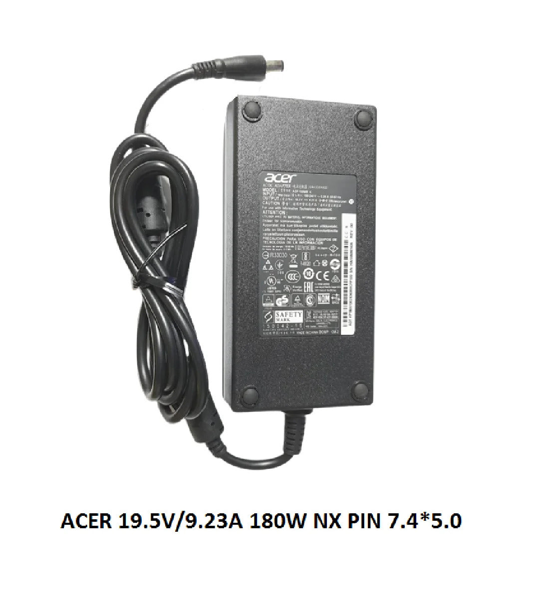 ACER LAPTOP CHARGER 180W 19.5V 9.23AGENUINE Original Adapter ( 7.4 MM ) ( 1 Yr Warranty )