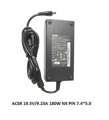 ACER LAPTOP CHARGER 180W 19.5V 9.23AGENUINE Original Adapter ( 7.4 MM ) ( 1 Yr Warranty )