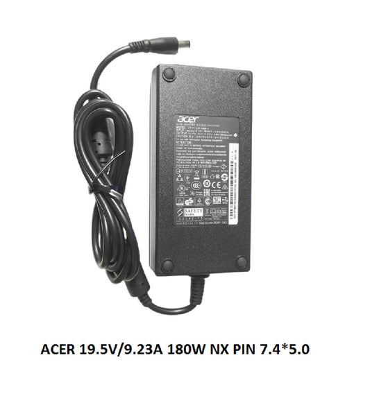 ACER LAPTOP CHARGER 180W 19.5V 9.23AGENUINE Original Adapter ( 7.4 MM ) ( 1 Yr Warranty )