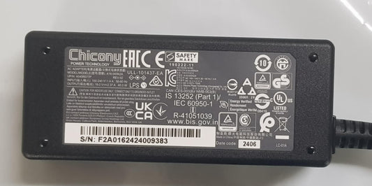 ACER LAPTOP CHARGER 45W 19.5V 2.37A GENUINE Original Adapter ( 1.7MM ) ( 1 Yr Warranty )