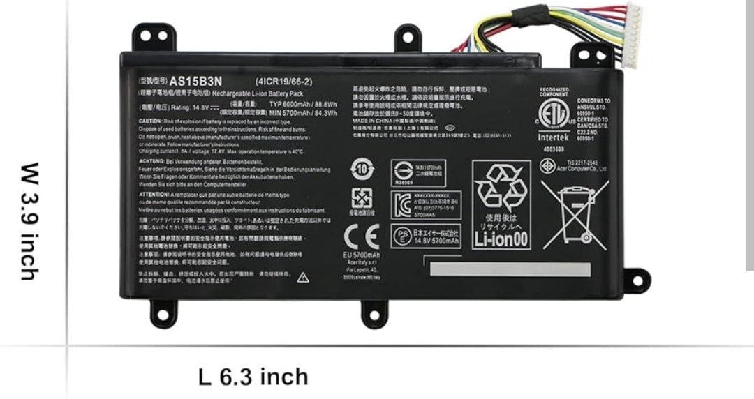 ACER AS15B3N - AS15B3N Original Laptop Notebook Battery (1 Yr Warranty)